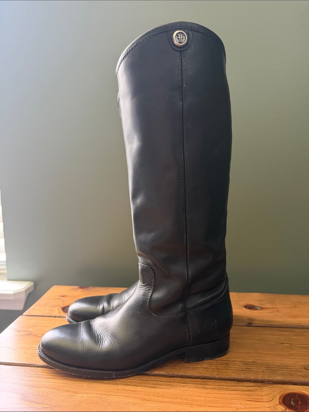 Frye Melissa Button Riding Boots in Black!